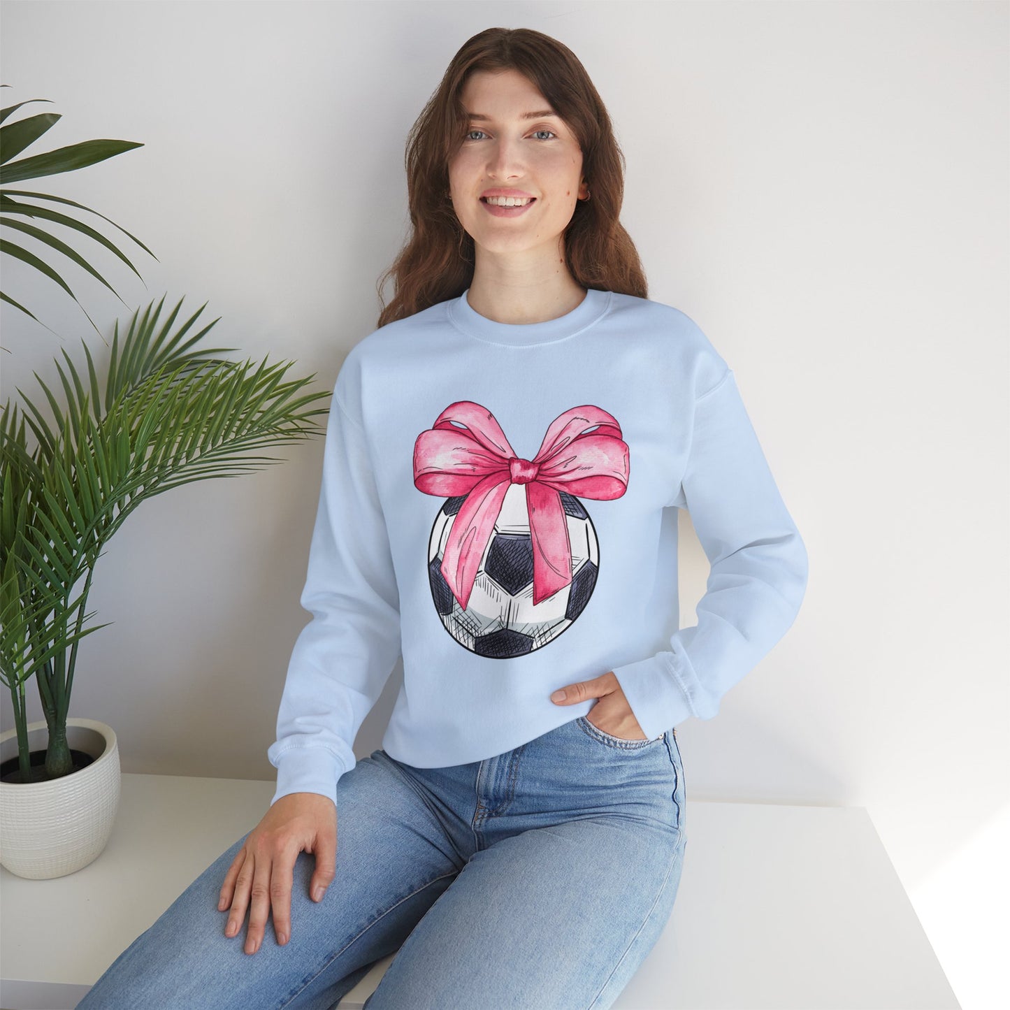 Soccer Coquette Adult Size Sweatshirt