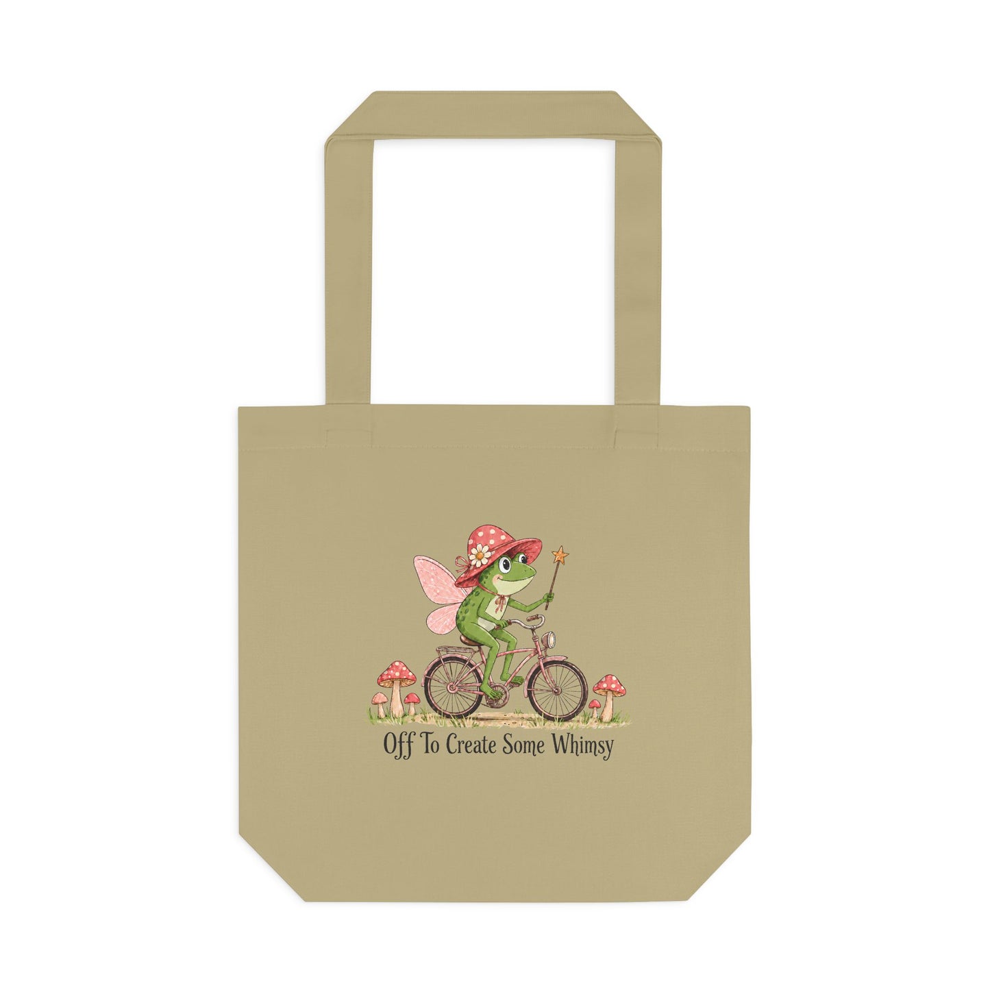 Whimsical Frog Fairy Bicycle Tote