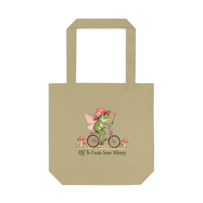 Whimsical Frog Fairy Bicycle Tote