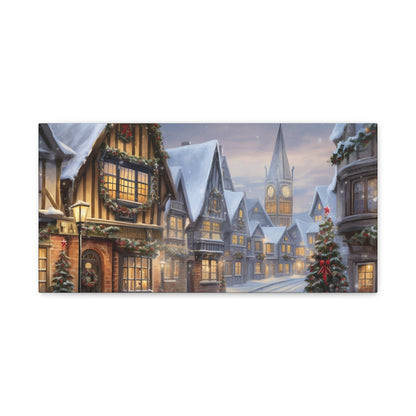 Christmas Village Canvas Art