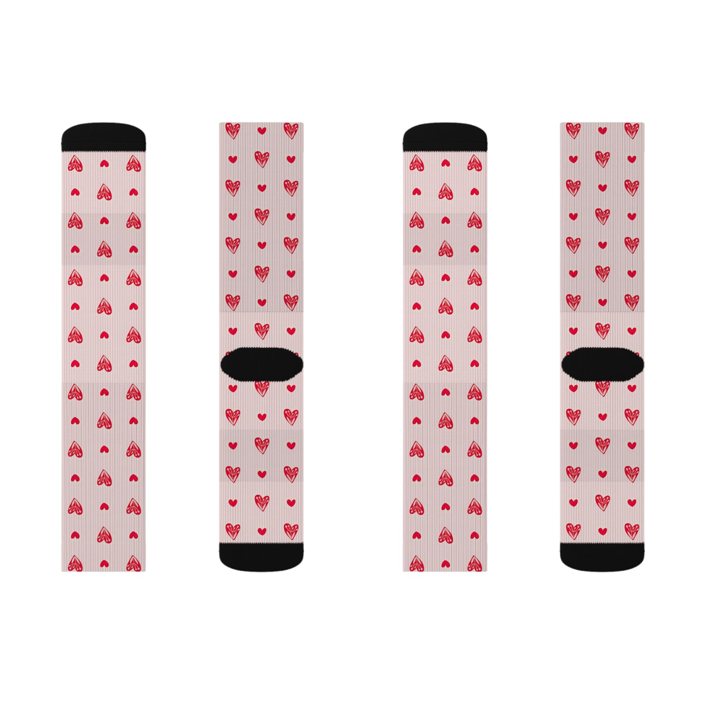 Heart Sublimation Socks