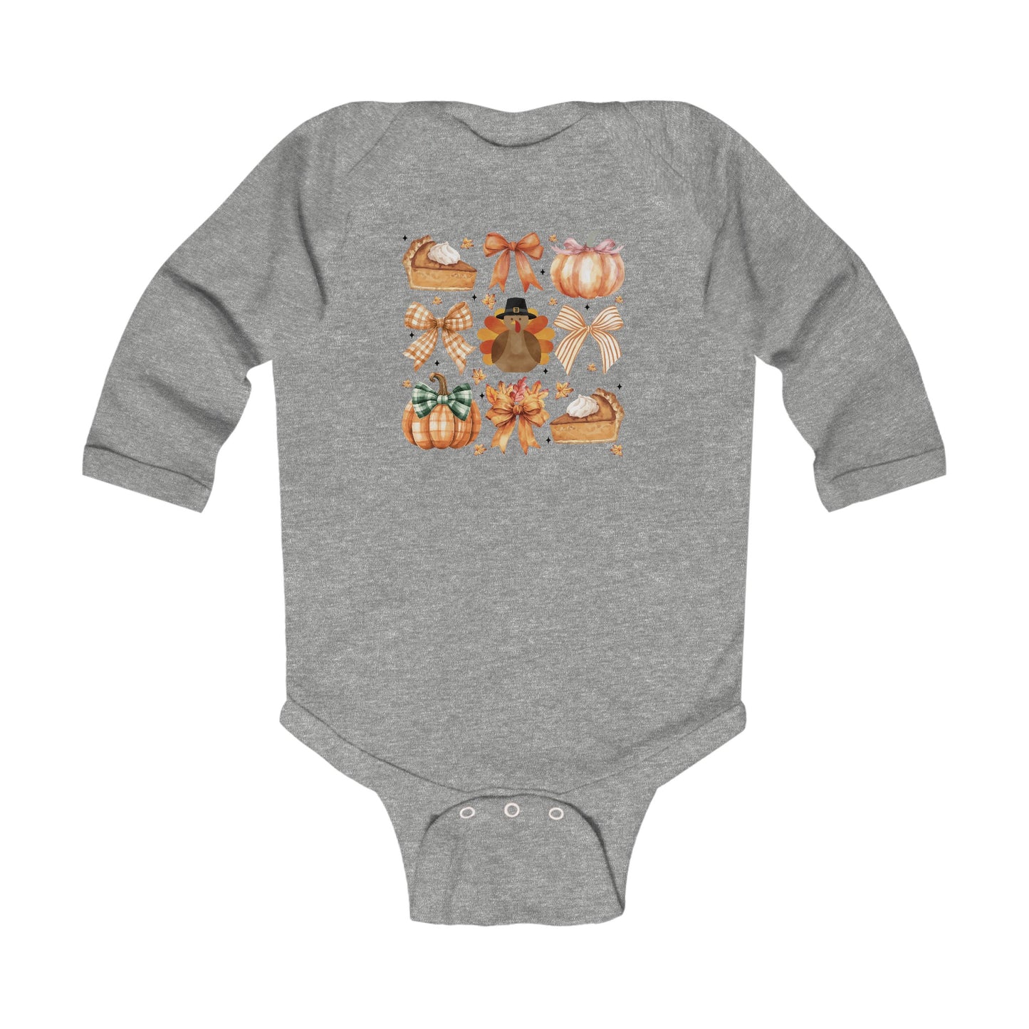 Coquette Thanksgiving Infant Long Sleeve Bodysuit Onesie