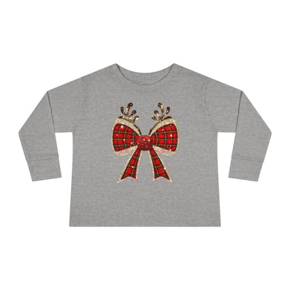 Reindeer Bow Toddler Tee