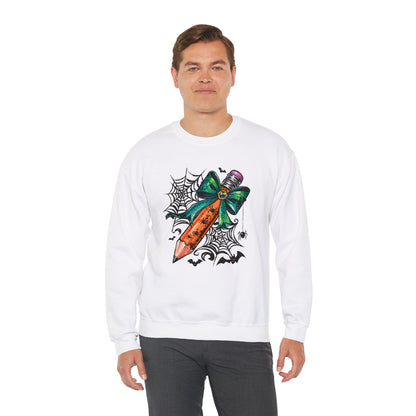 Halloween Pencil and Bow Sweatshirt