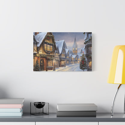 Christmas Village Canvas Art