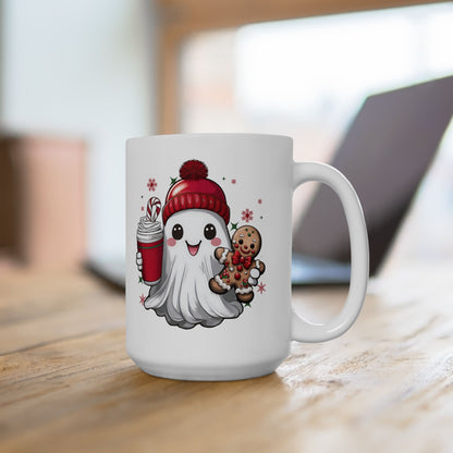 Christmas Ghost Ceramic Mug