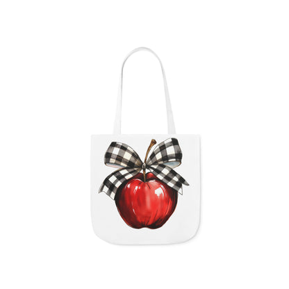 Teacher Apple Canvas Tote Bag