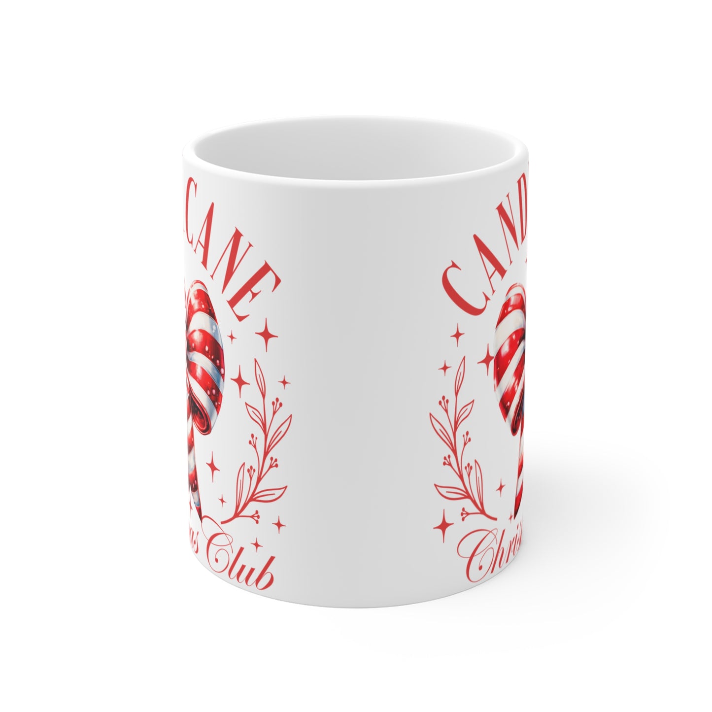 Candy Cane Christmas Club Mug 11oz