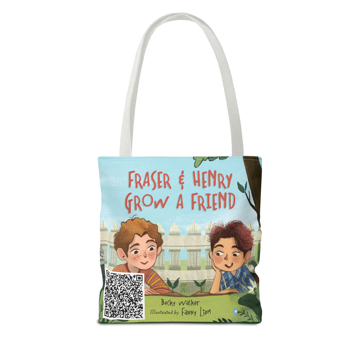 Fraser & Henry Grow a Friend Book Illustration Tote Bag
