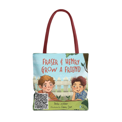 Fraser & Henry Grow a Friend Book Illustration Tote Bag