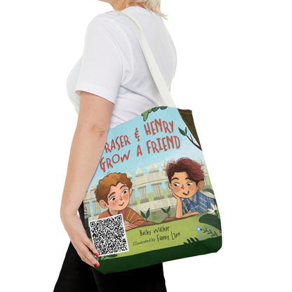 Fraser & Henry Grow a Friend Book Illustration Tote Bag
