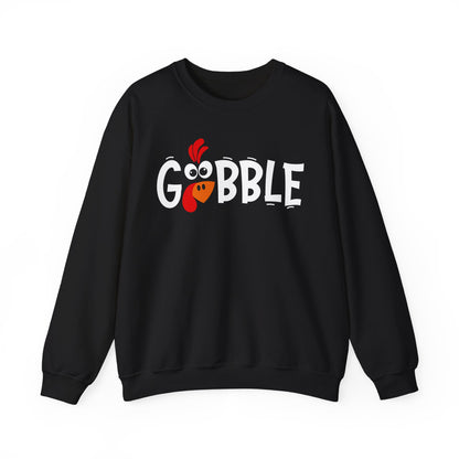 Gobble Thanksgiving Turkey Unisex Heavy Blend™ Crewneck Sweatshirt