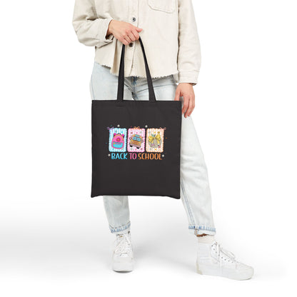 Eco- Friendly Back to School Cotton Canvas Tote Bag