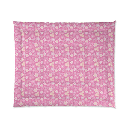 Pink Flower Power Comforter