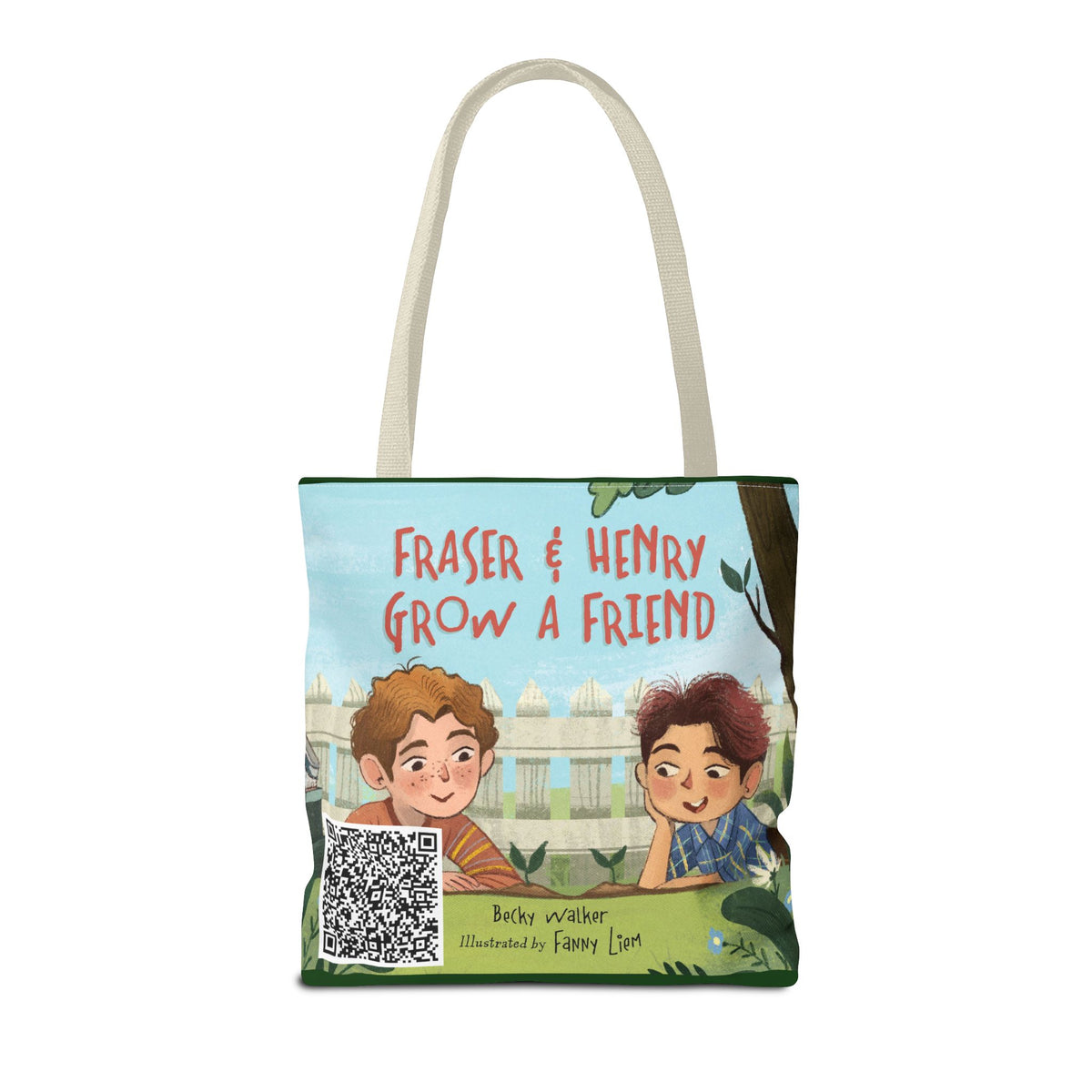 Fraser & Henry Grow a Friend Book Illustration Tote Bag