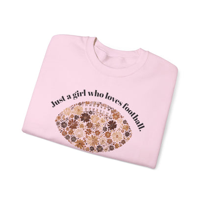 Just a Girl Who Loves Football Sweatshirt