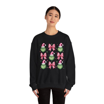 Coquette Grinch Christmas Sweatshirt