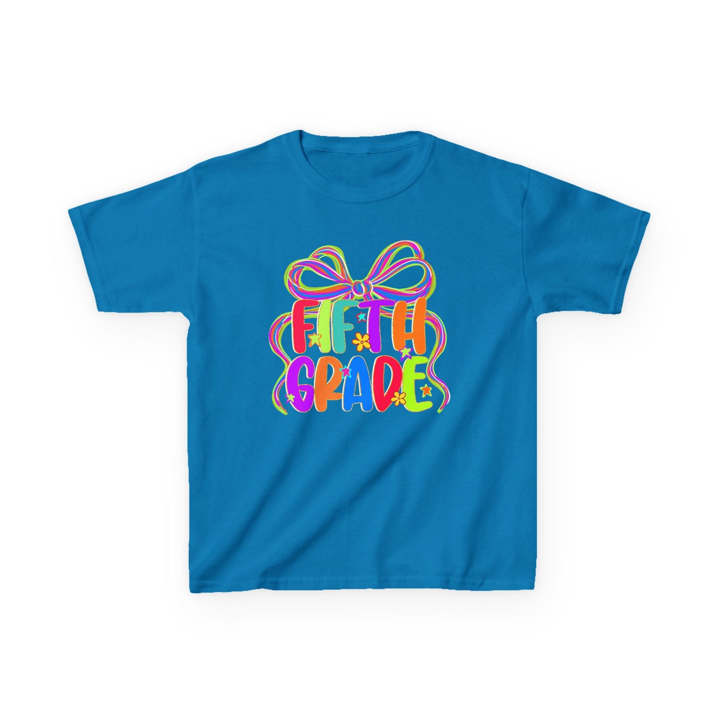 Neon Fifth Grade Back to School Kids Tee