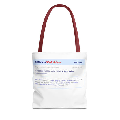 Tote Bag — Publishers Marketplace Announcement Tote