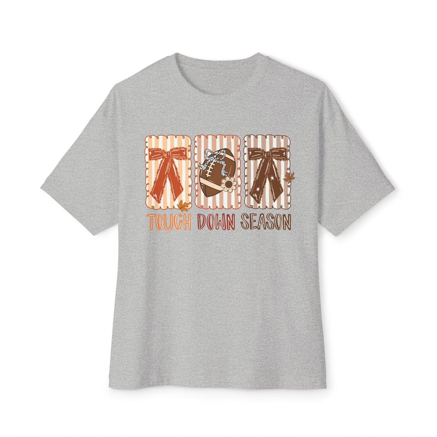 Touch Down Season Oversized Football Tee