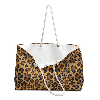 Stylish Leopard Print Weekender Bag