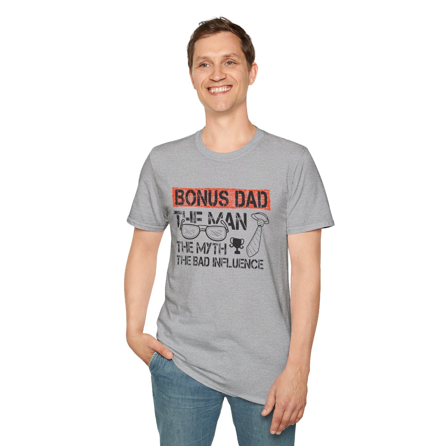 Funny Bonus Dad Soft T-Shirt