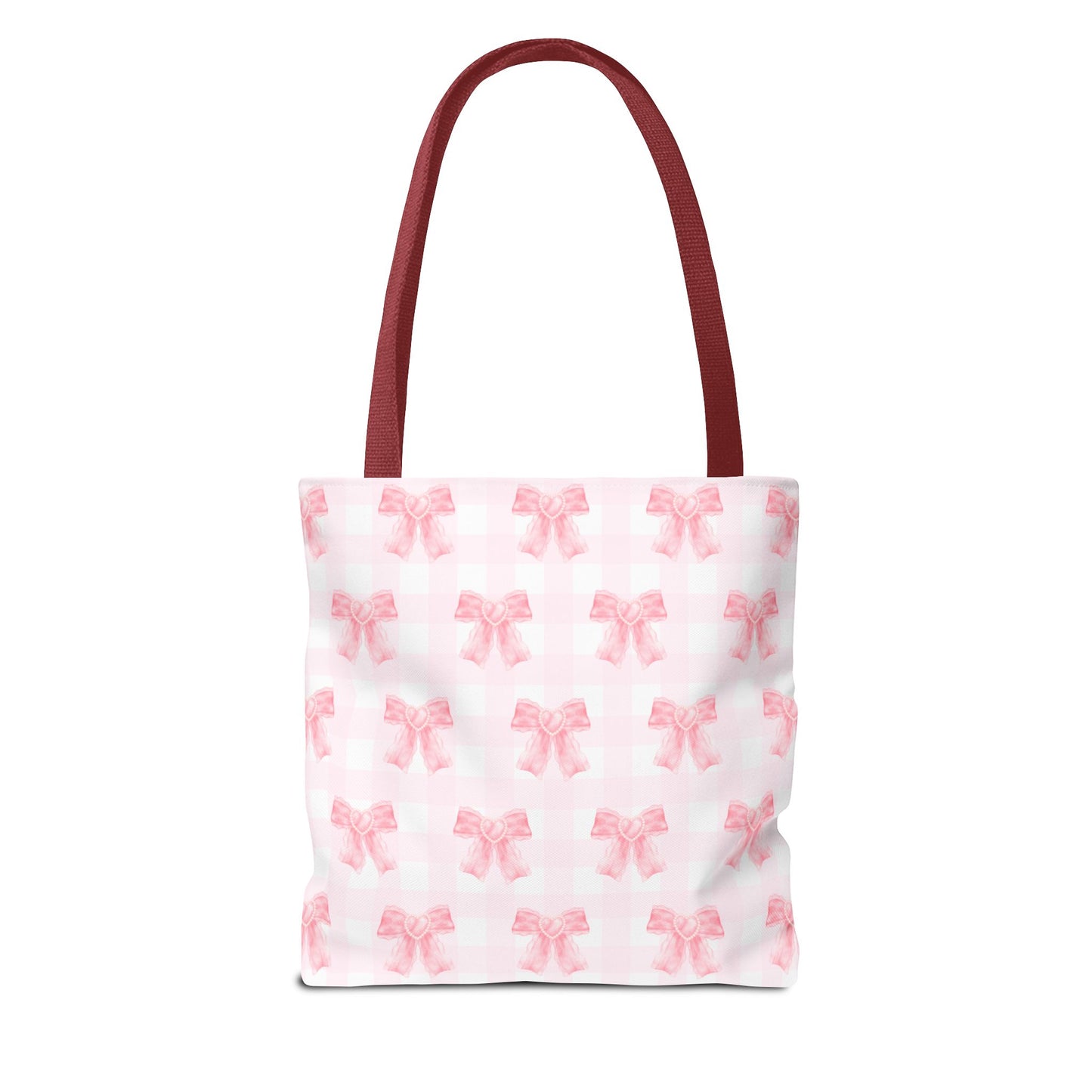 Girlie Pink Coquette Bow Tote Bag