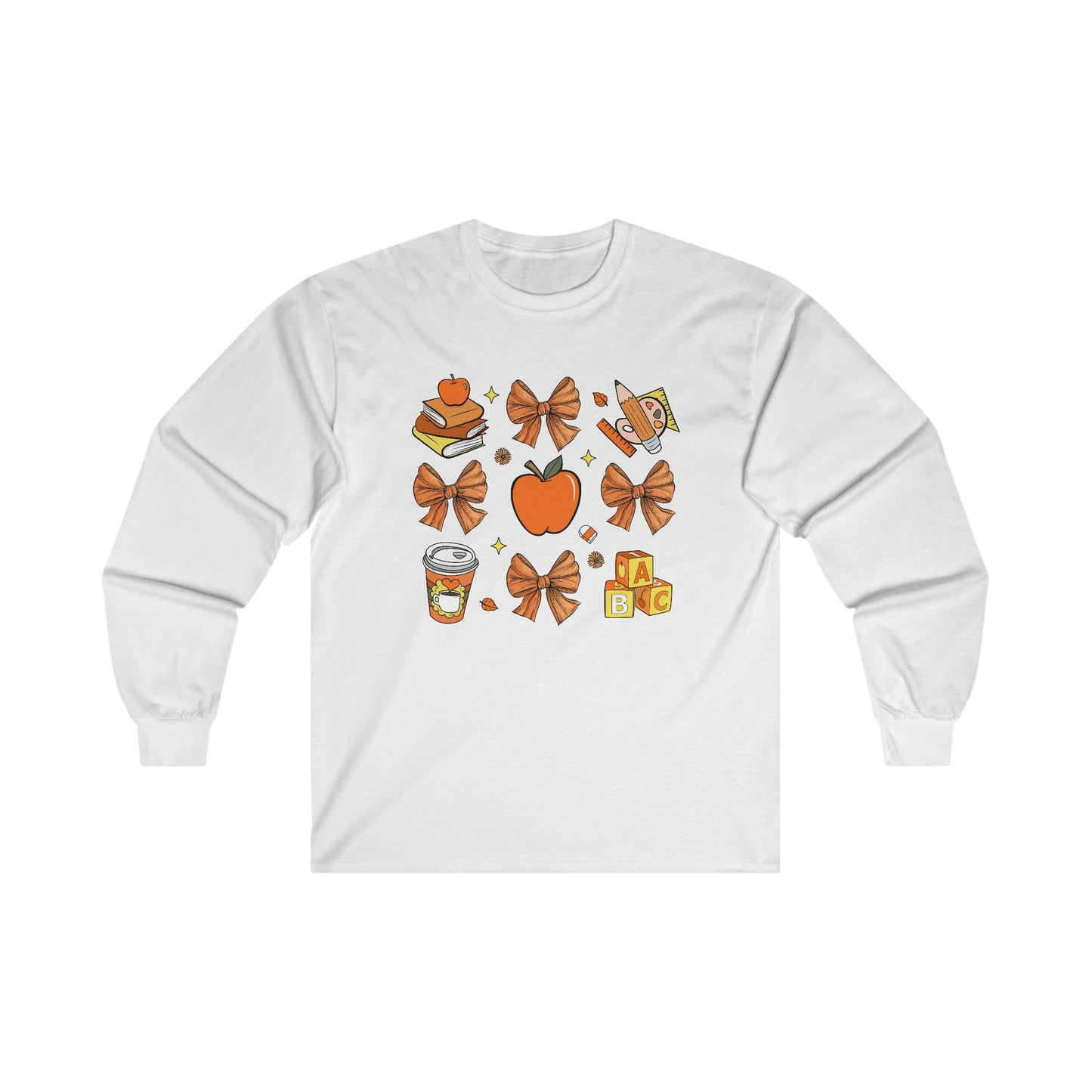 Coquette Fall Teacher Long Sleeve T-Shirt