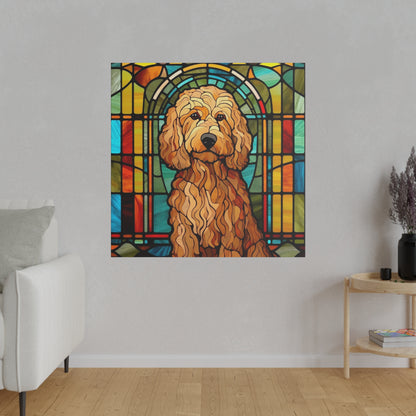 Goldendoodle Wall Art Matte Canvas