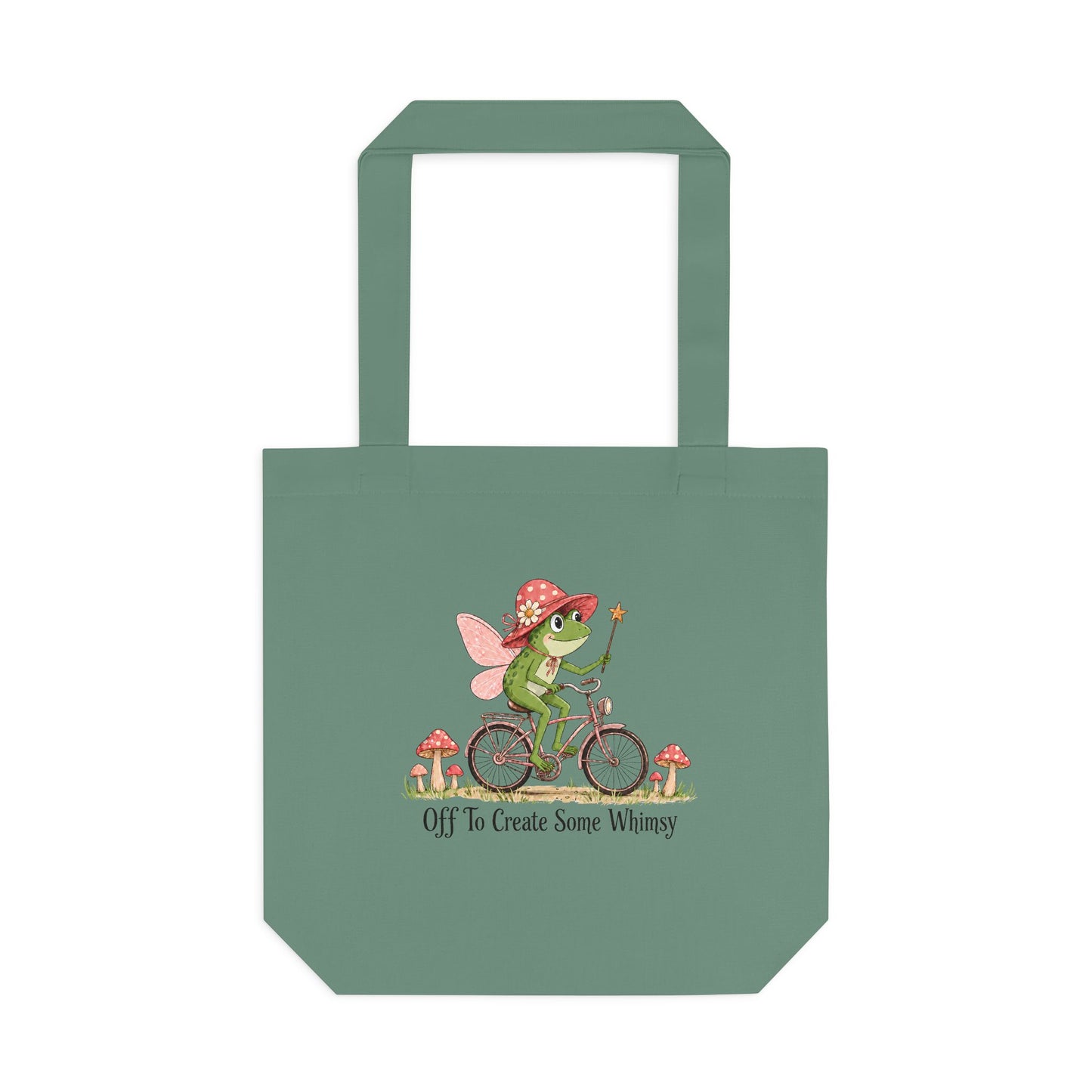 Whimsical Frog Fairy Bicycle Tote