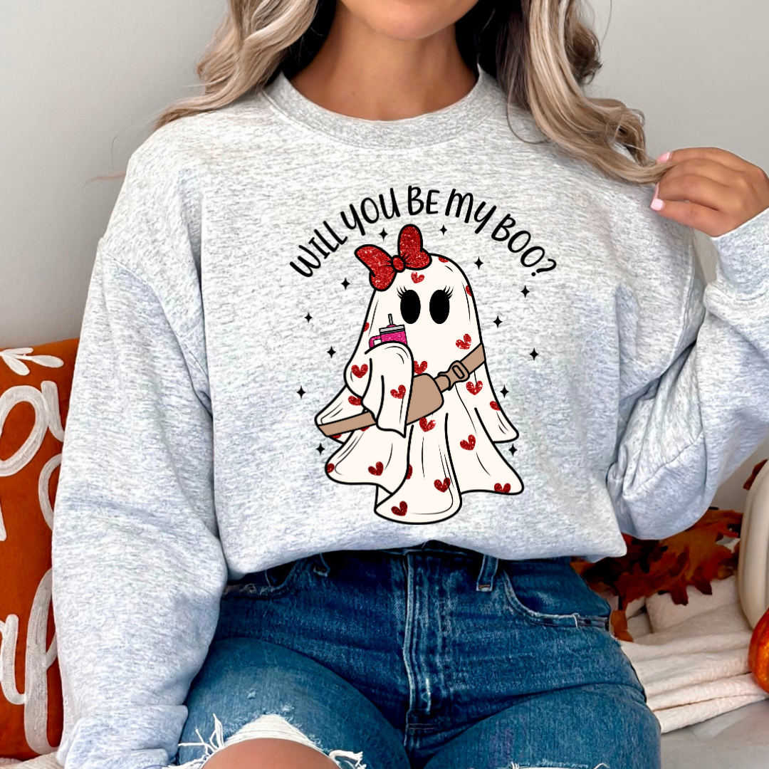 Will You Be My Boo? Valentine's Day Sweatshirt