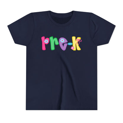 Colorful Pre-K Youth Back to School Tee
