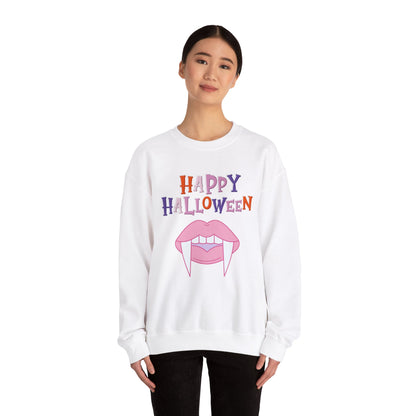 Happy Halloween Pink Fangs Sweatshirt