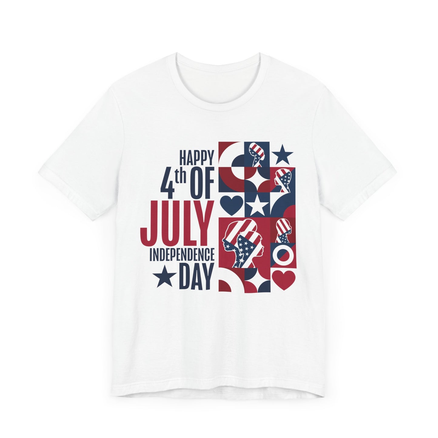 Independence Day 4th of July Unisex Jersey Short Sleeve Tee