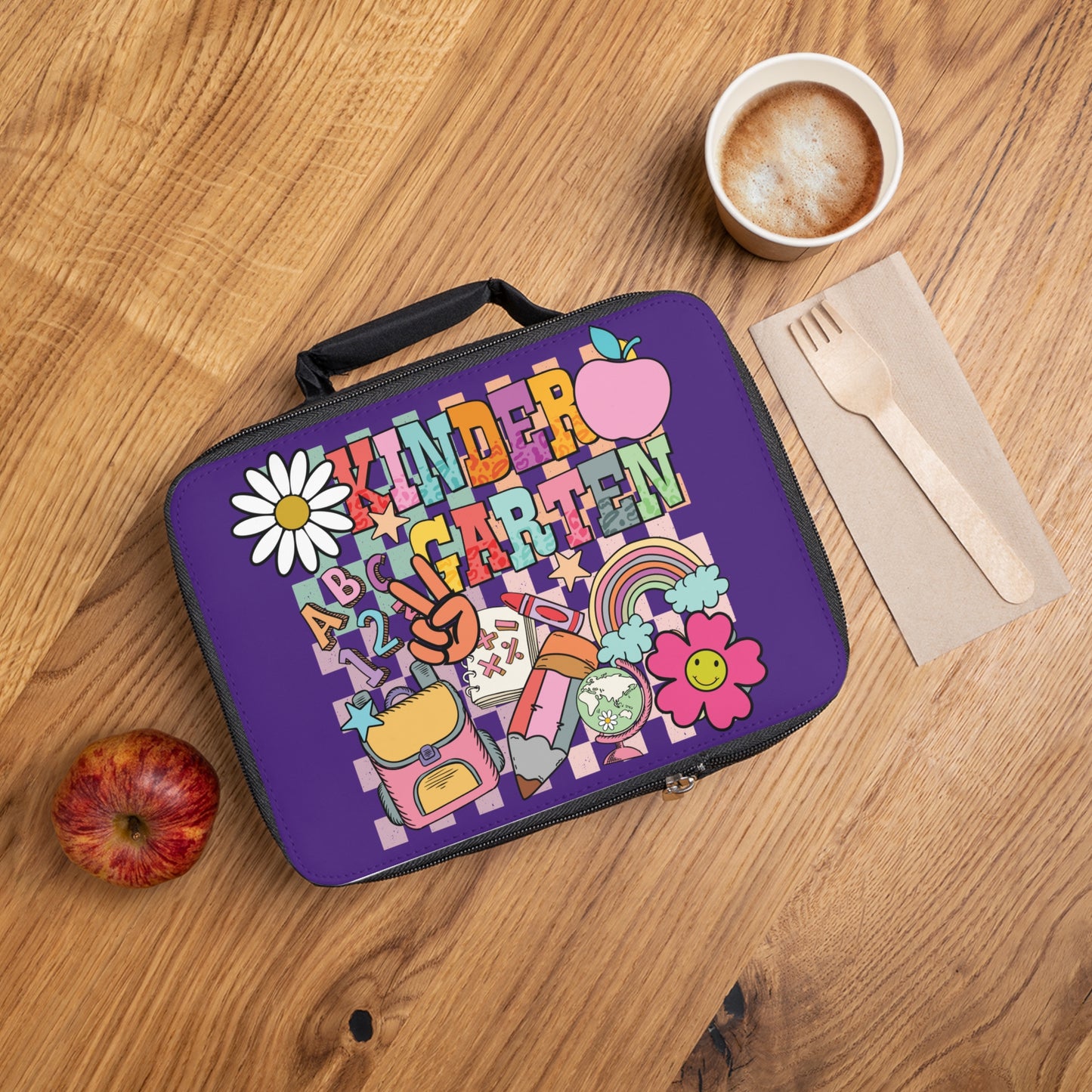 Kindergarten Retro Groovy Lunch Bag