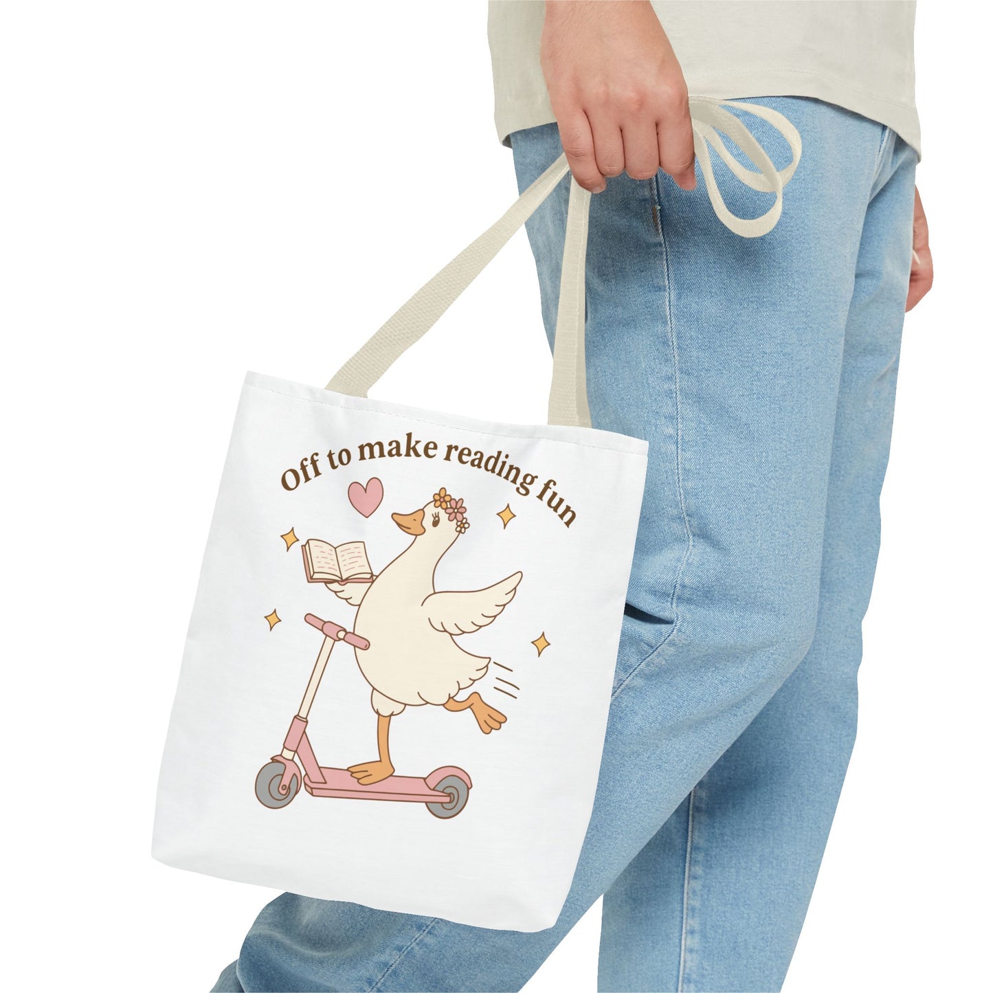"Off to Make Reading Fun"Book Lover Tote