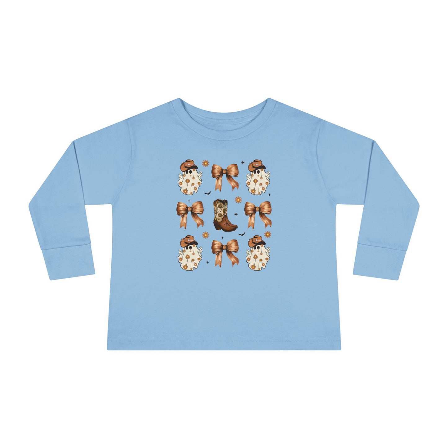 Coquette Cowboy Ghosts Toddler Long Sleeve Tee