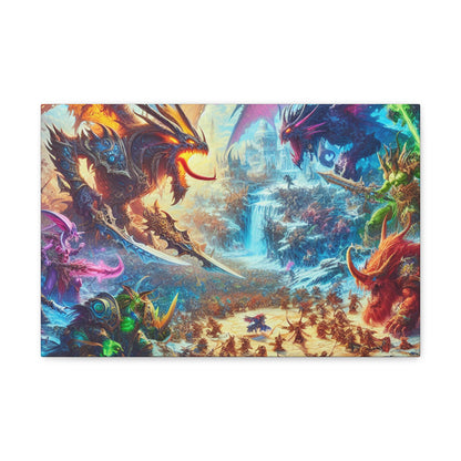 Dragon Battle DnD Wall Art