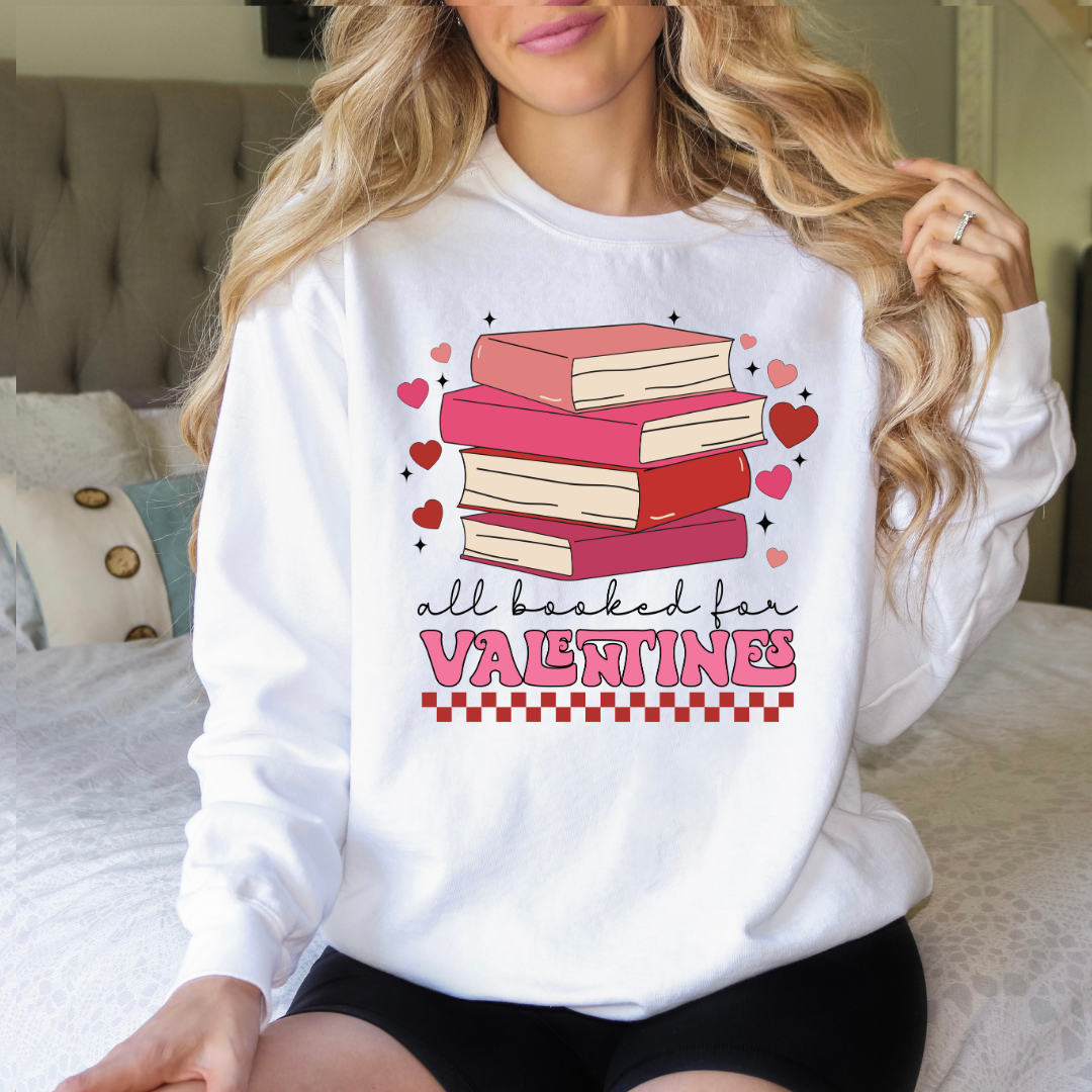 All Booked Valentine's Sweatshirt