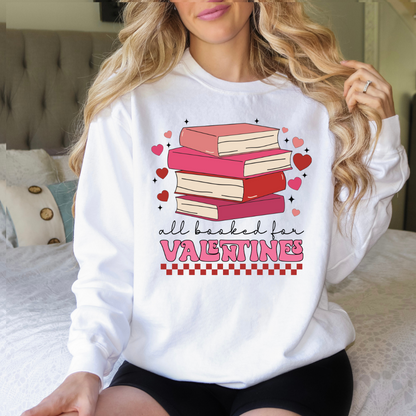 All Booked Valentine's Sweatshirt