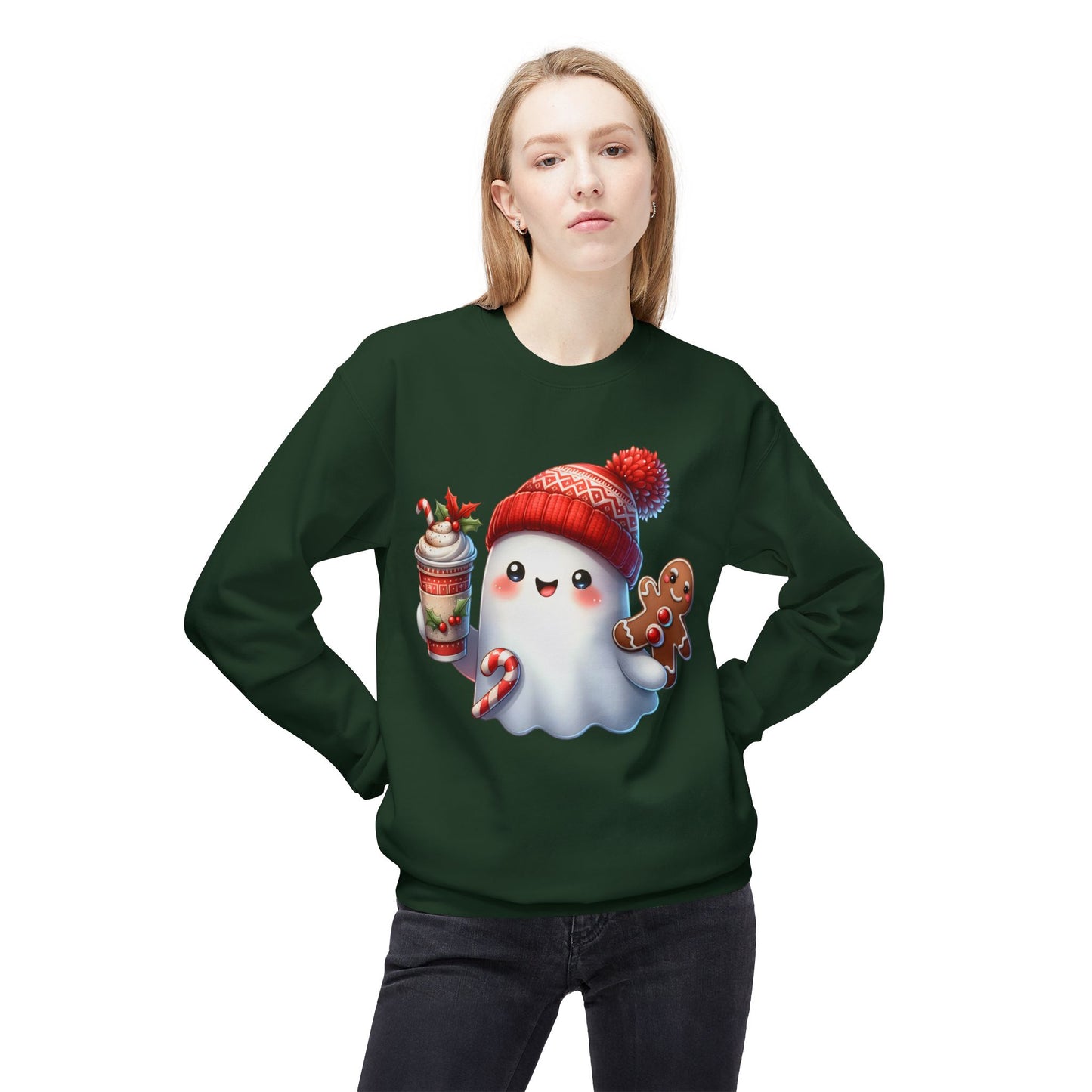 Cute Christmas Ghost Sweatshirt