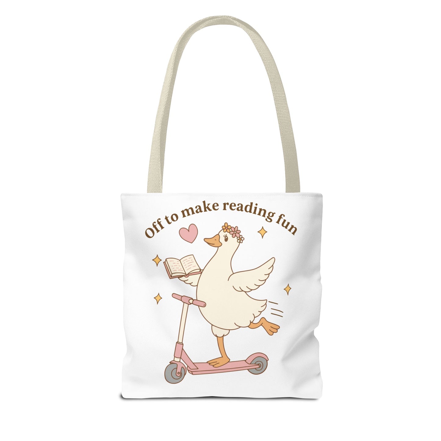 "Off to Make Reading Fun"Book Lover Tote