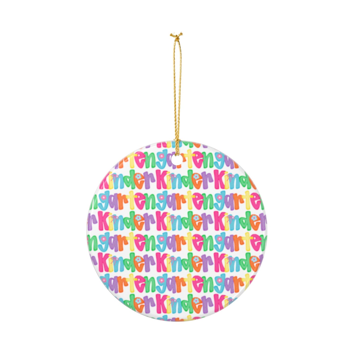 Kindergarten Christmas Ceramic Ornaments