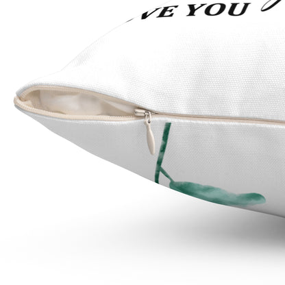 Mother Quote Throw Pillow — "To My Mom" Floral Sentimental Gift for Mother's Day