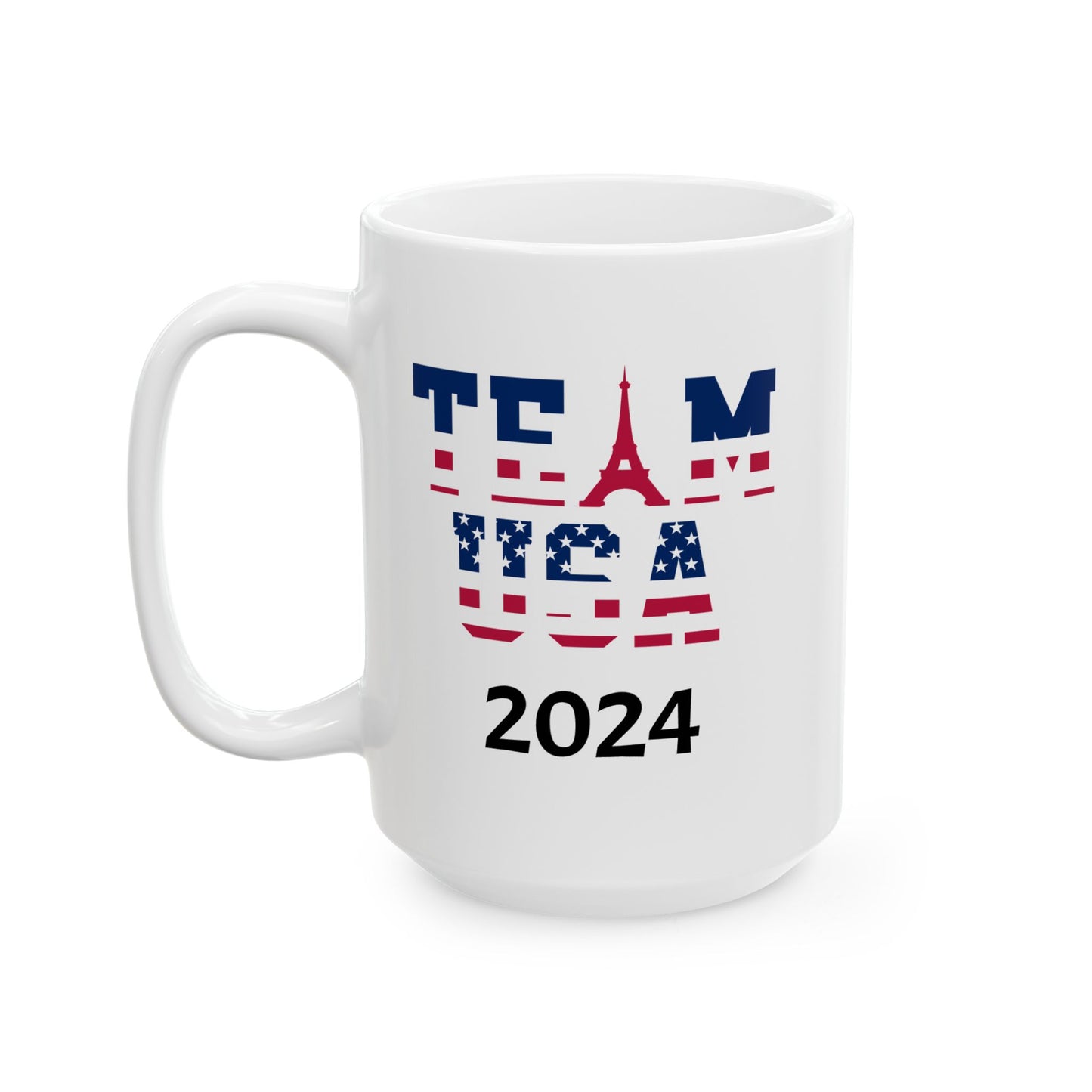 TEAM USA Olympics Paris 2024 Ceramic Mug, (11oz, 15oz)