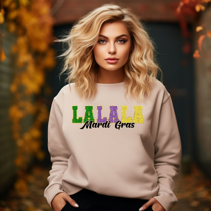 LA LA LA Mardi Gras Sweatshirt