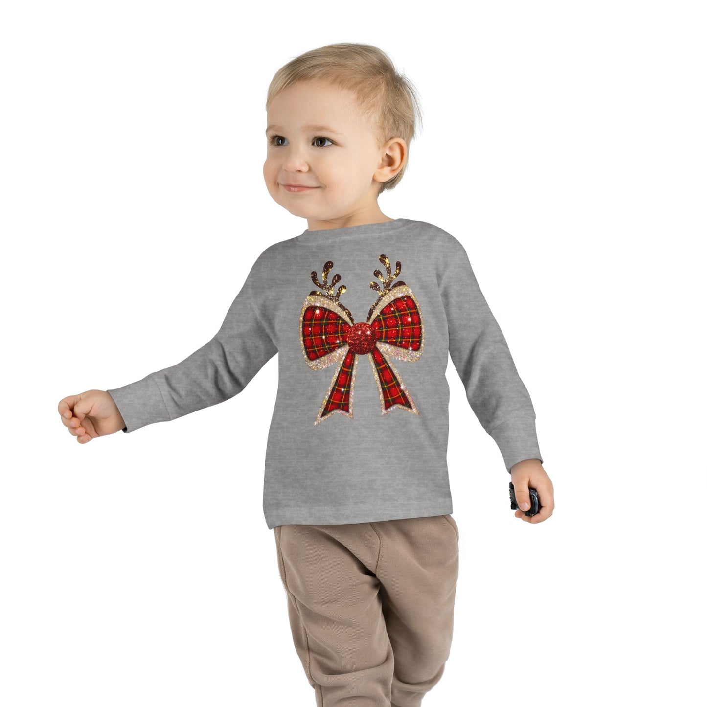 Reindeer Bow Toddler Tee