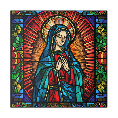 Virgin Mary Wall Art Matte Canvas