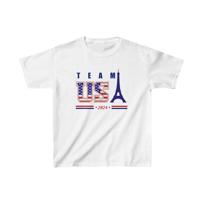 Team USA Paris 2024 Olympics Kids Heavy Cotton™ Tee