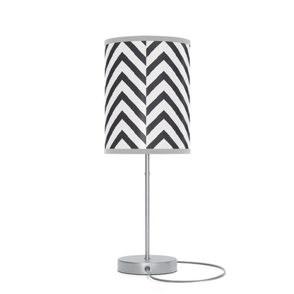 Black and White Striped Lamp